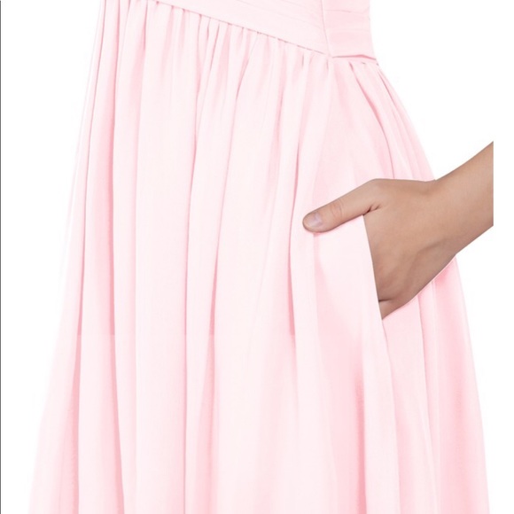 Blush Pink Azazie Heidi dress - Picture 4 of 5